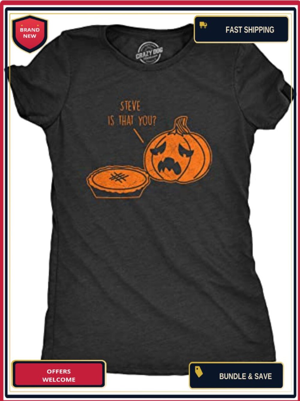 Womens Funny Pumpkin Halloween T Shirt Humor Graphic Tee